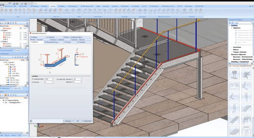 Staircase and balustrade configurator
